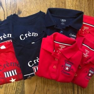 Creme de la Creme Uniforms - 8 shirts (3T/4T)